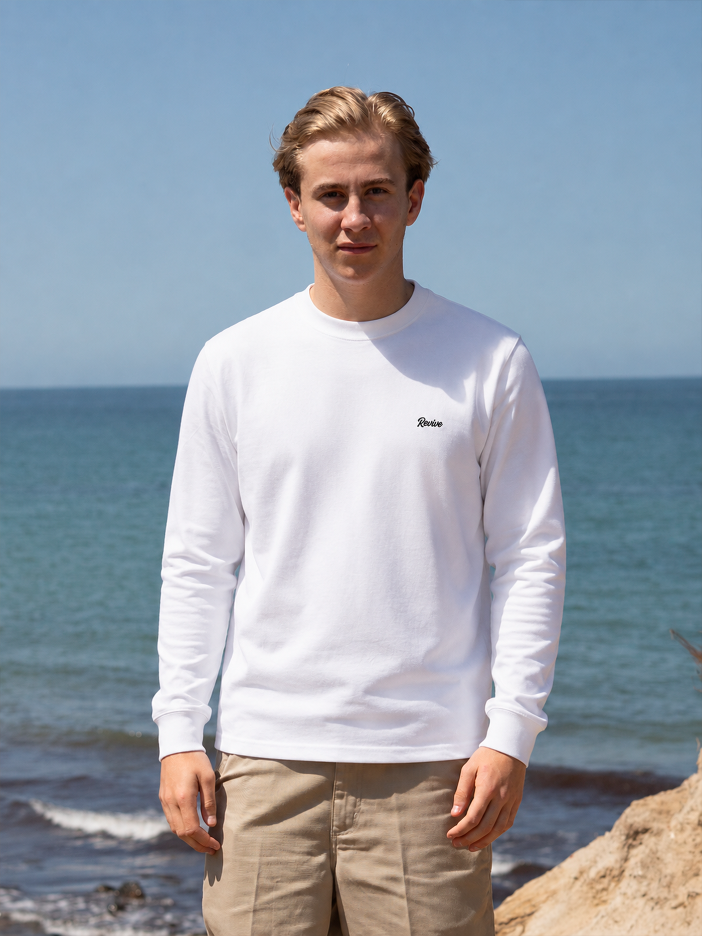 Classic Logo T-Shirt L/S - White (Warehouse Sale)