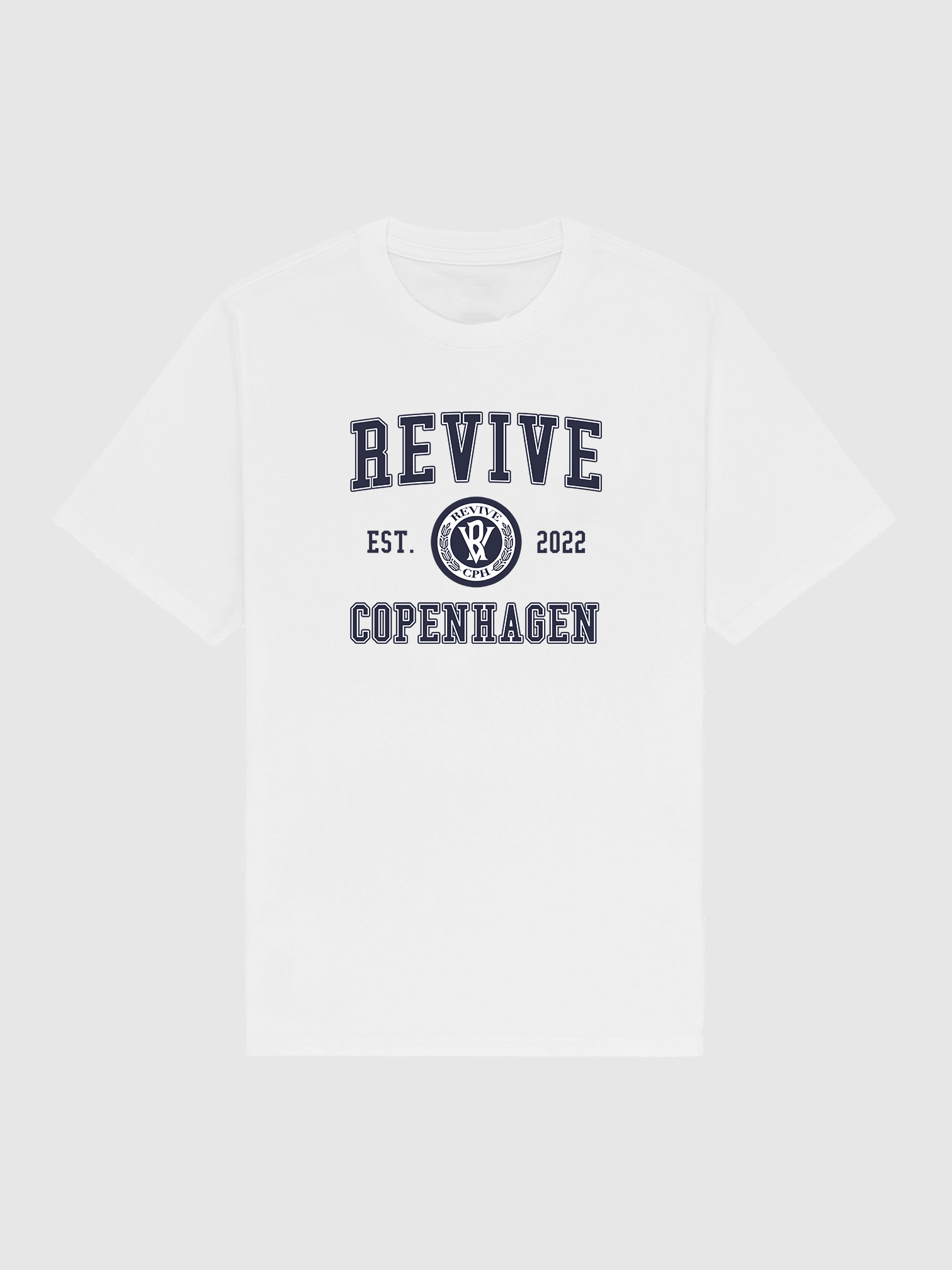 College T-Shirt - White