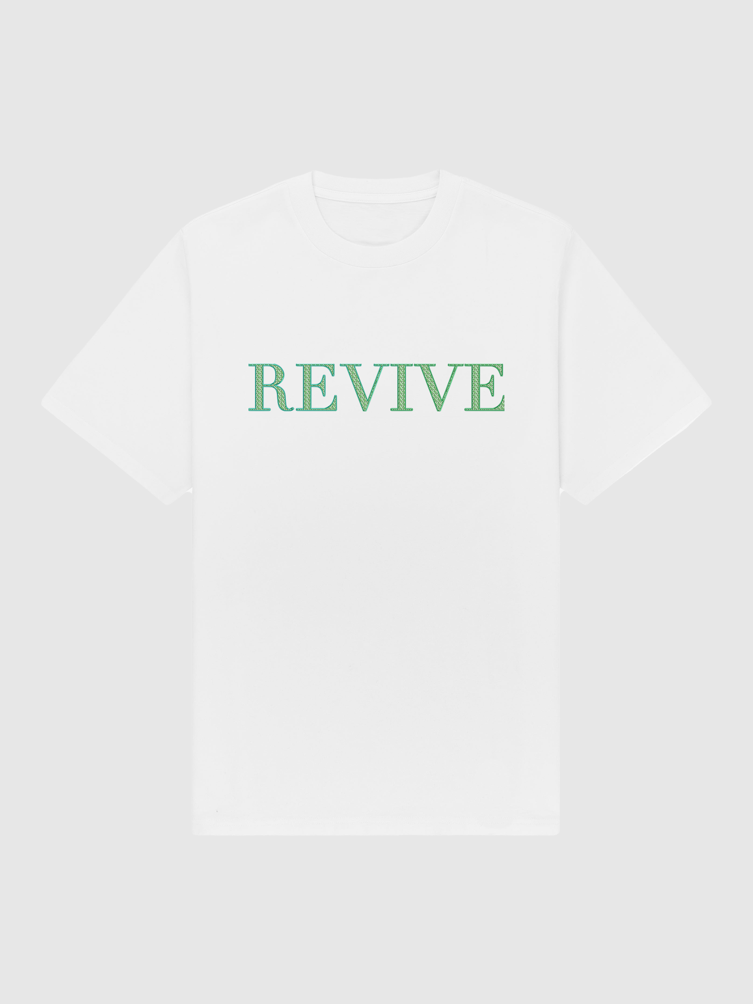 Green Bling T-Shirt - White
