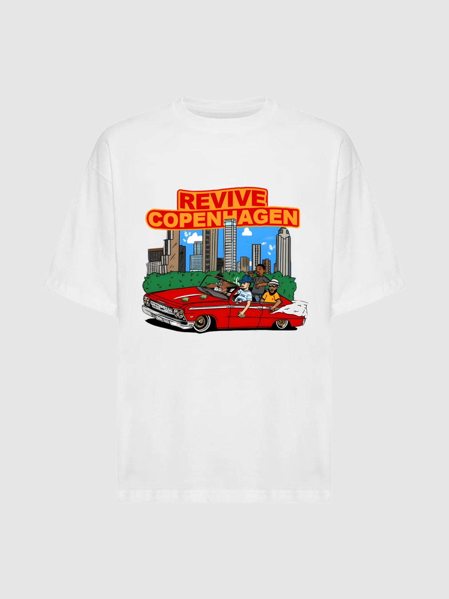 Car T-Shirt - White (Warehouse Sale)
