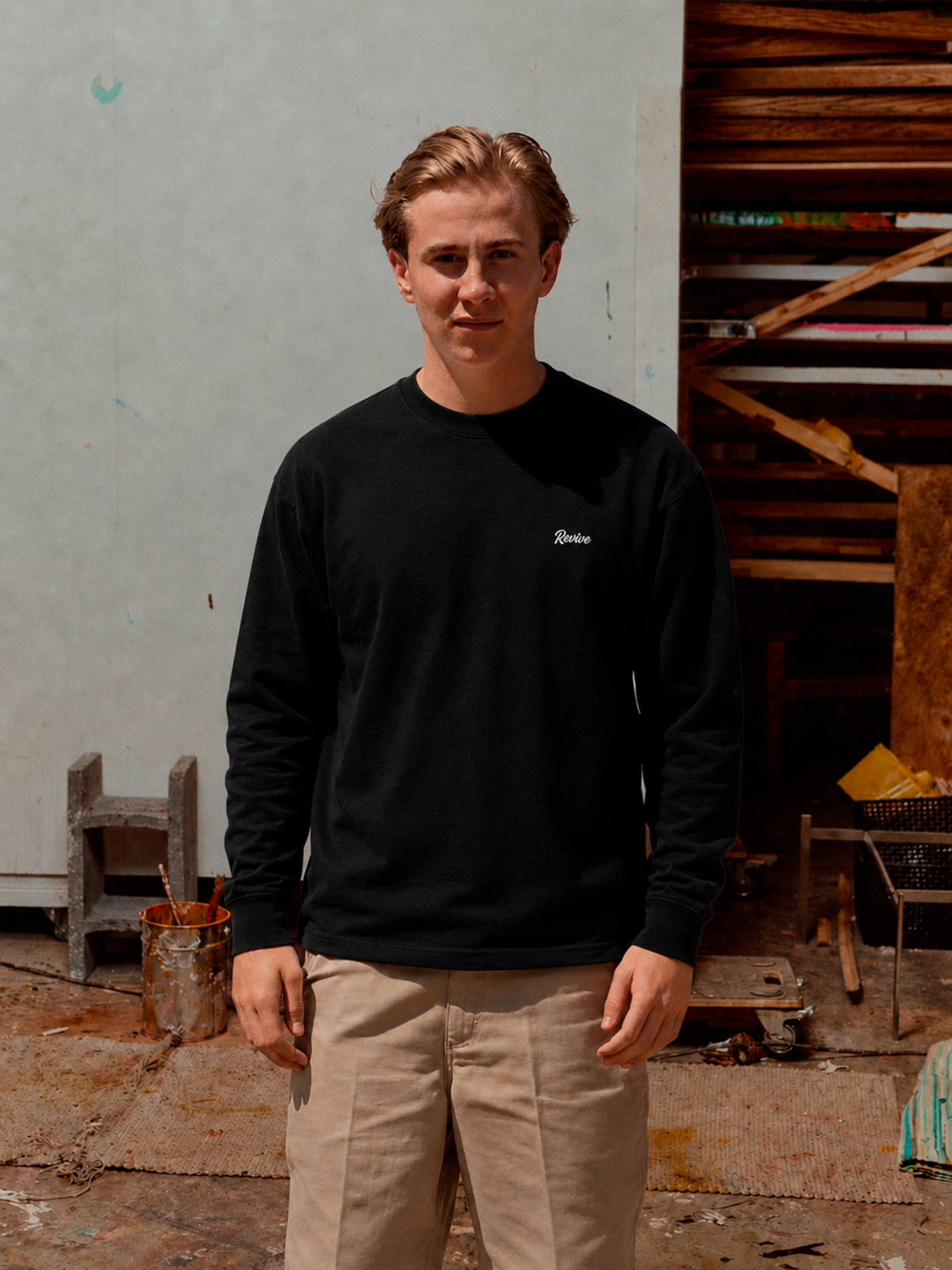 Classic Logo T-Shirt L/S - Black