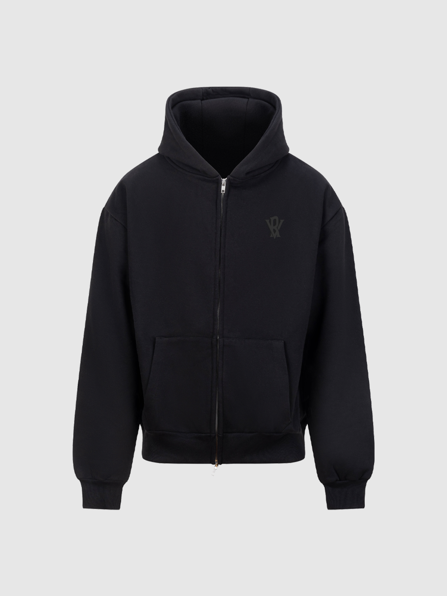 Heavyweight Zip Hoodie - Black