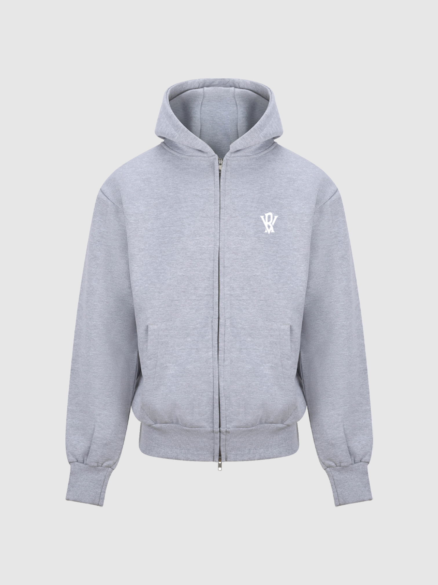Heavyweight Zip Hoodie - Grey