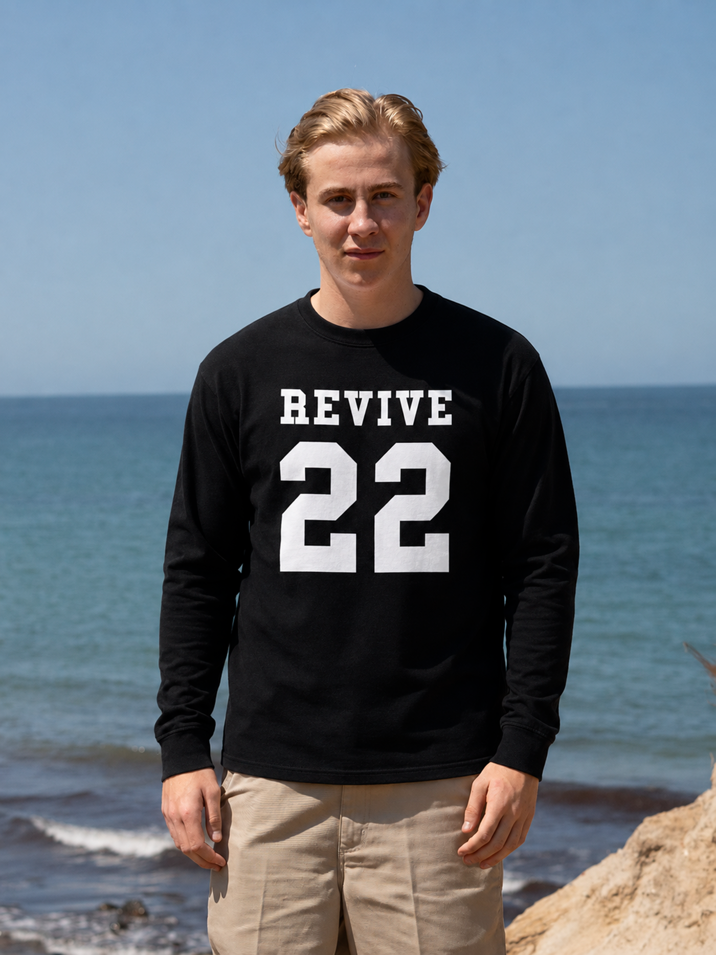 Football T-Shirt L/S - Black