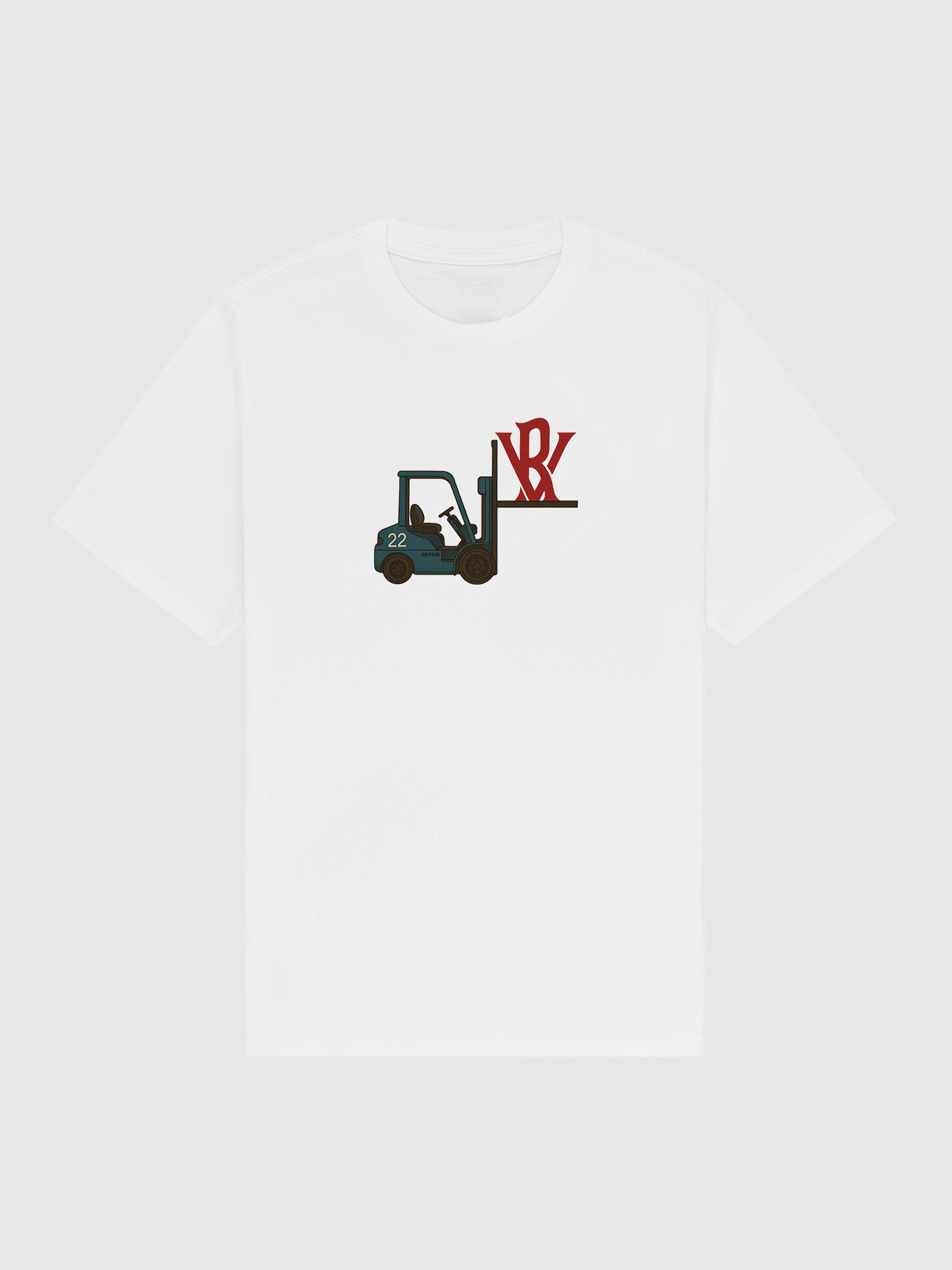 Forklift T-Shirt - White