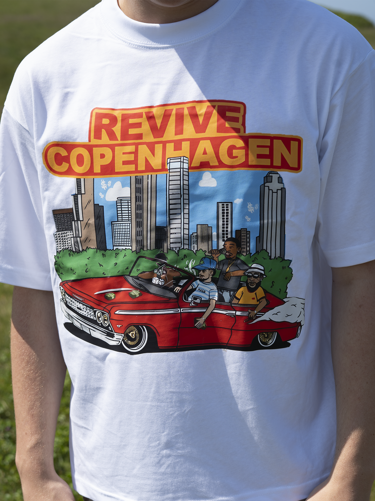 Car T-Shirt - White (Warehouse Sale)