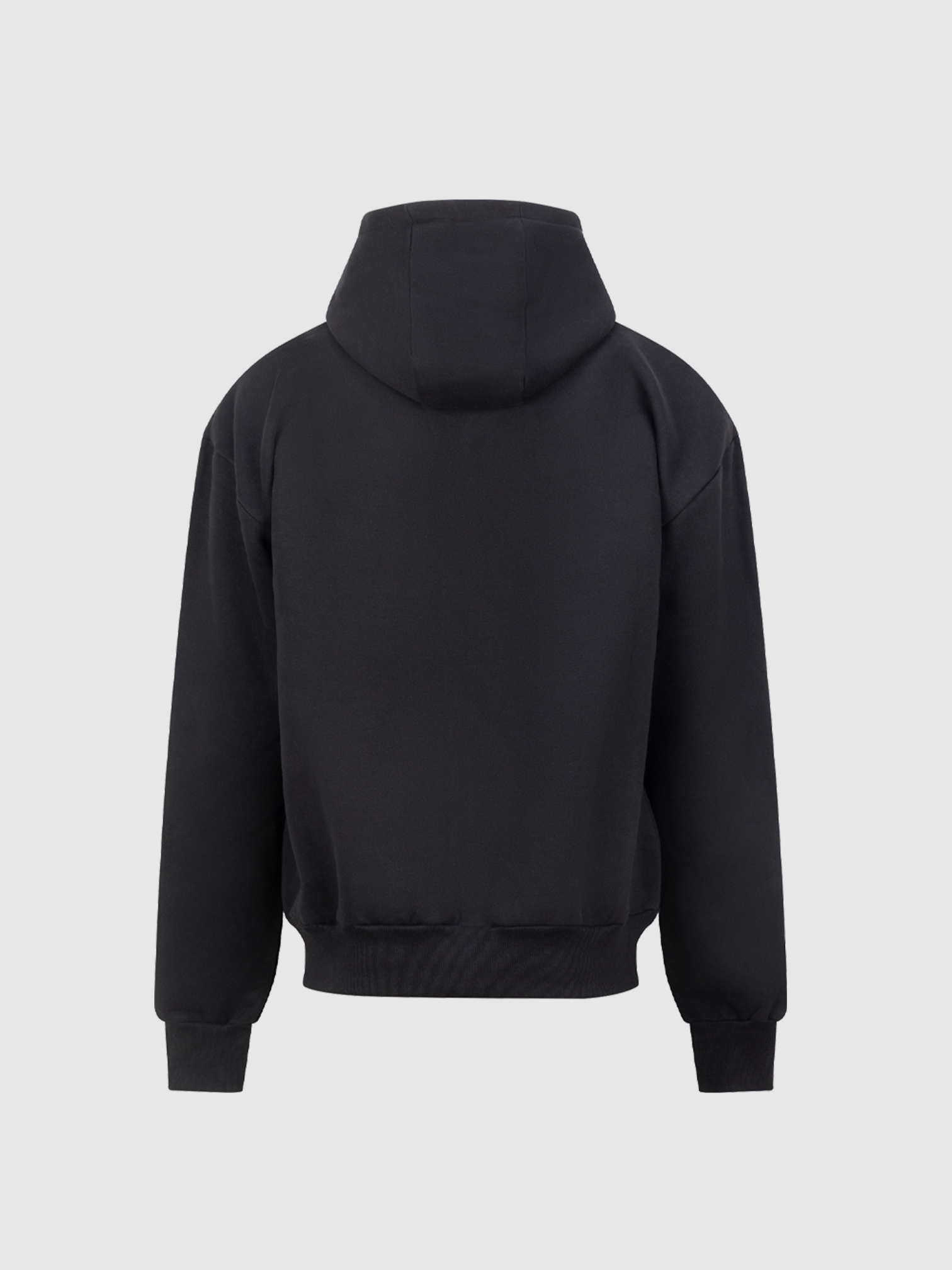Logo Zip Hoodie - Black